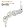 thumbnail image 4 of Uxcell Cam Lock, 1-1/2" Fits Up to 1-3/8" Thick Panel, Keyed Different Zinc Alloy 5Pcs, 4 of 5