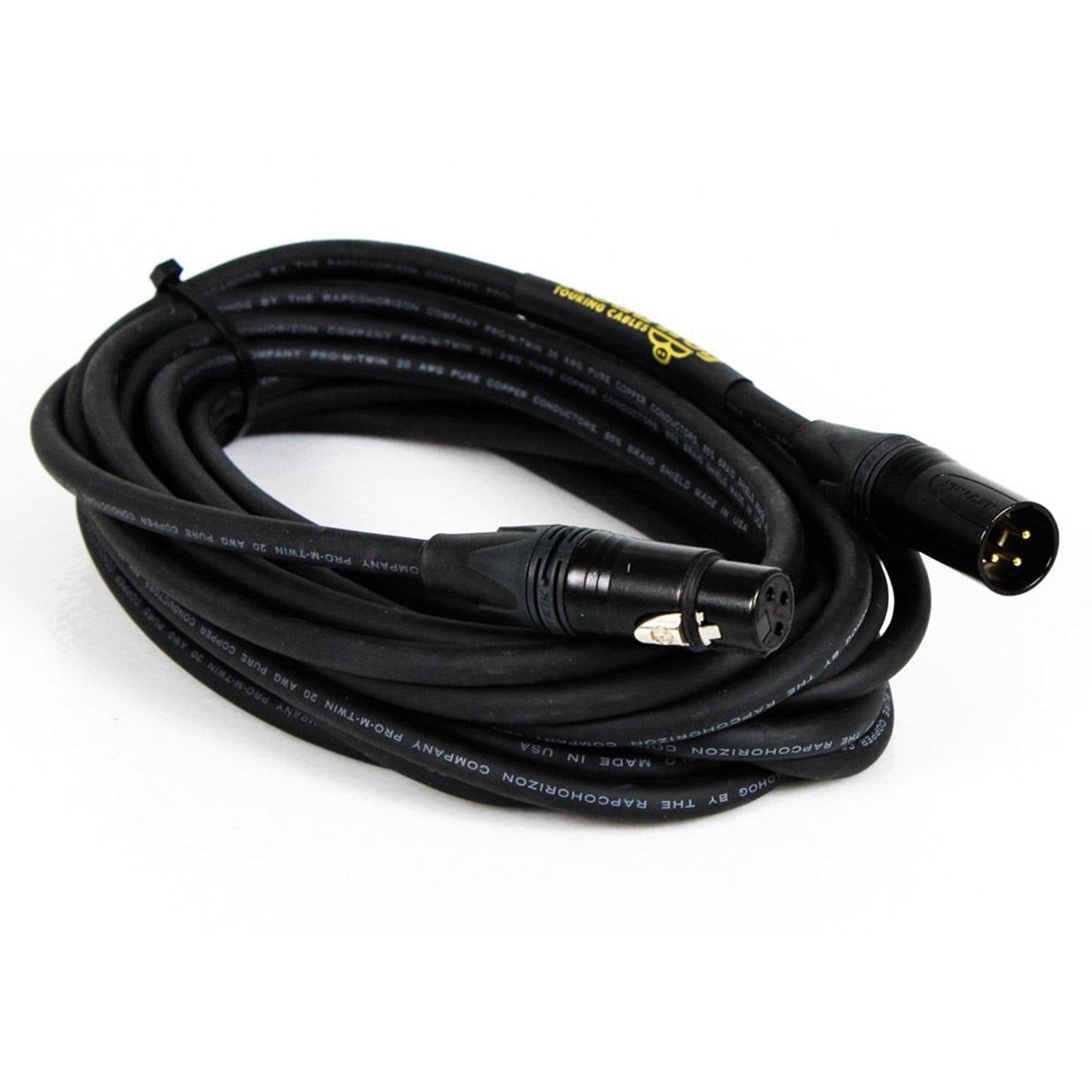 RapcoHorizon RoadHog Gold Pro HOGMPRO-25 XLR Male to XLR Female Microphone Cable, 25-Foot