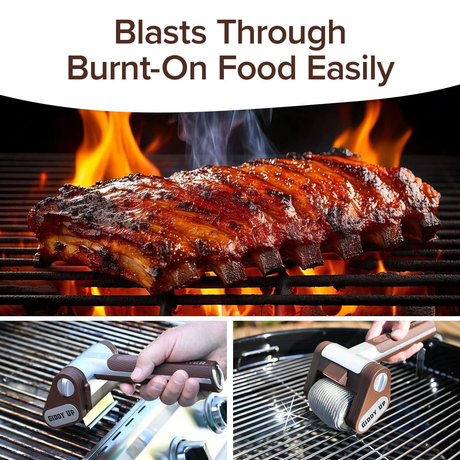 Cleaning Brushes Regular Battery Life Cordless Rechargeable BBQ Tool