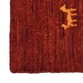 thumbnail image 6 of Rugsotic Carpets Hand Knotted Wool Area Rug 2'6''x10' Red Contemporary Runner Indoor Rug for Living Room, Bedroom Antimicrobial L00100, 6 of 6
