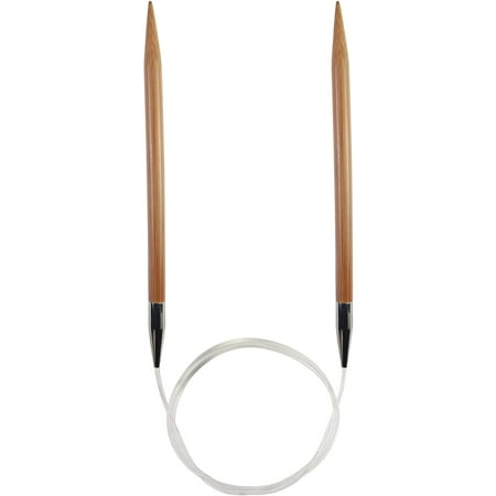 UPC: 0812208022995 | ChiaoGoo Circular 24 inch (61cm) Bamboo Dark Patina Knitting Needle Size US 9 (5.5mm) 2024-9
