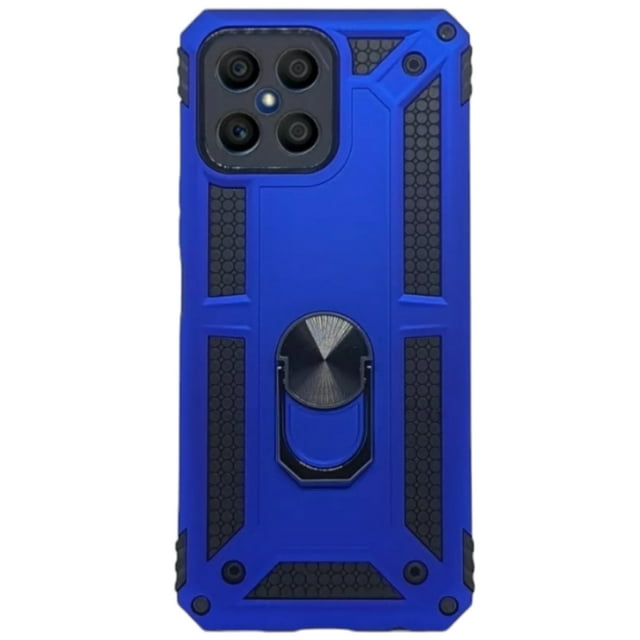 Funda Uso Rudo Cely Vesmir con Anillo Magnético Para Honor X8 Azul Rey