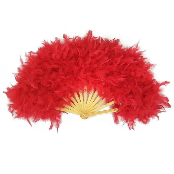 70*40cm Large Feather Fan Photography Props Stage Performance Dance Fan Feather Folding Fan Wedding Party Decoration