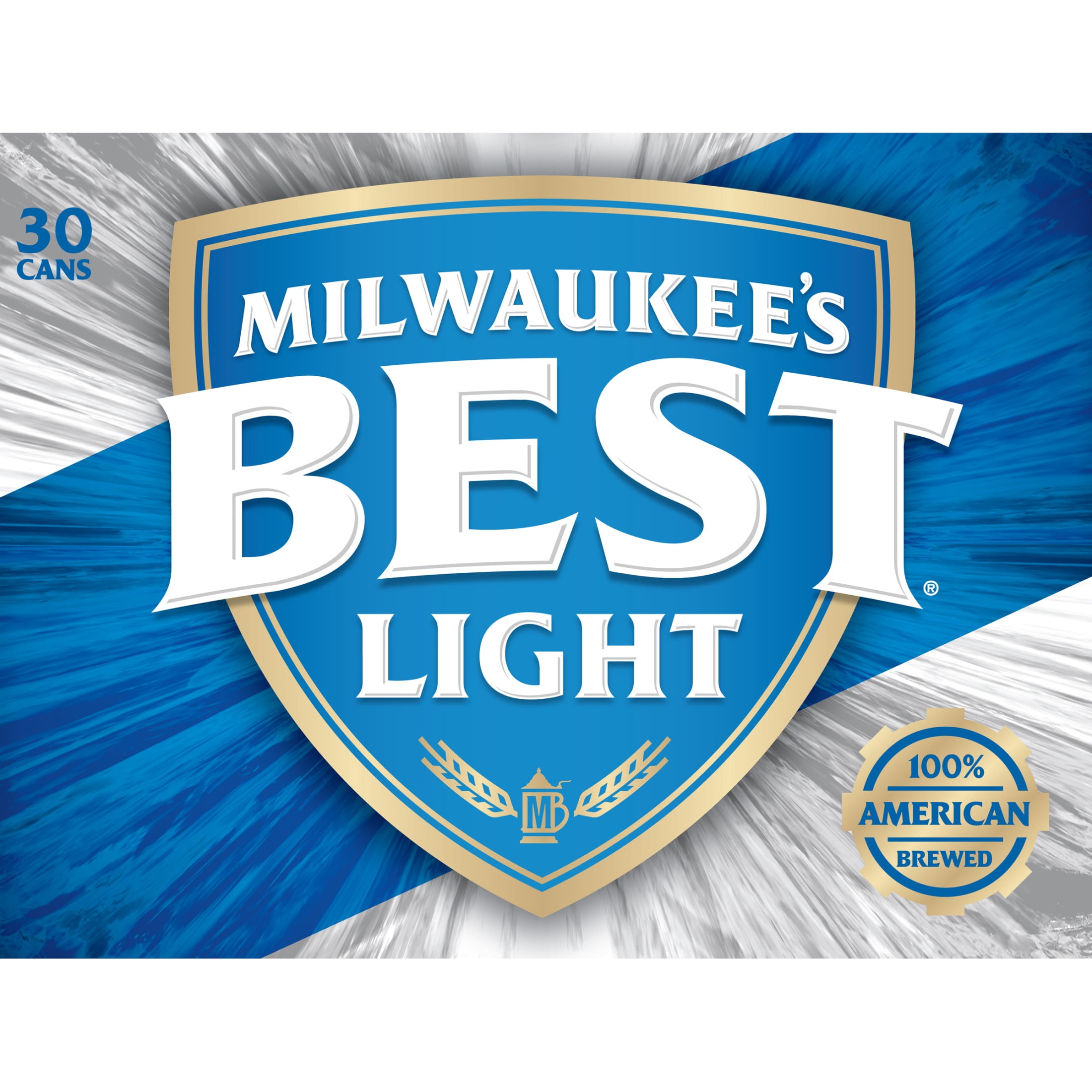 Milwaukee's Best LightAmerican Beer, 30 Pack, 12 fl oz Aluminum Cans, 4.1% ABV