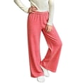thumbnail image 2 of HAOTAGS Girls Striped Pants, Elastic Waist Straight Leg Pants with Pockets Casual Loungewear, 2 of 7
