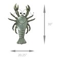 thumbnail image 5 of Rustic Metal Lobster Coastal Decor Wall Sculpture Large, 5 of 5