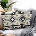 thumbnail image 3 of Outdoor Pillow Cover Boho Southwest Gray Geometric Set of 2 Waterproof Throw Pillowcases Retro Ethnic Style Decorative Patio Furniture Pillows for Couch Garden Indoor & Outdoor Use, 3 of 9