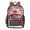 Pink Rose with Red Heart-shaped, variant on PVC Transparent Backpacks Clear Backpack for Travel and Outings Rainbow Cabbage