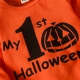 thumbnail image 3 of Actoyo Newborn Baby Boy Girl My First Halloween Clothes Bodysuit Pants Hat Outfit, 3 of 9