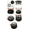 thumbnail image 2 of JONATHAN Y Lauren 13.25" 2-Light Metal/Glass LED Flush Mount, Brass Gold, JYL7446A, 2 of 8