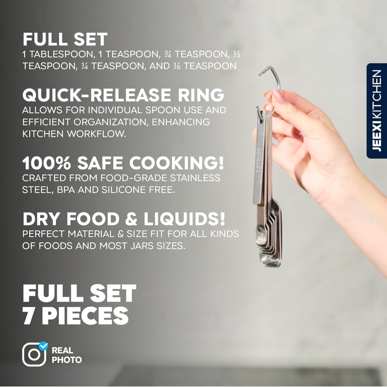 JEEXI 7-Piece Magnetic Measuring Spoon Set photo 2