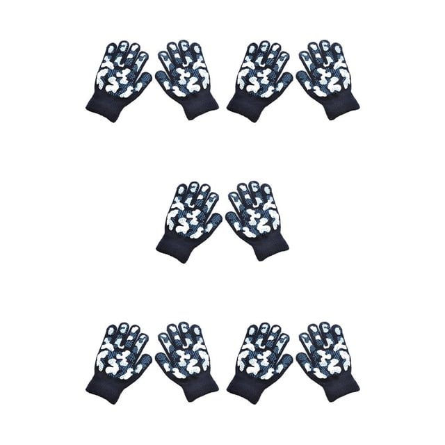 Sonducket 1 par de guantes de invierno para niños, artesanía de punto única, cubierta para mantener el calor, cubiertas para los dedos con Type2 NO2