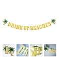 thumbnail image 1 of GAXIRE 1Ud Banner Glitter Dorado Para De Fiesta Tropical Y Fiesta En, 1 of 8