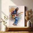 thumbnail image 6 of Blues Guitarist Portrait Canvas Print，Music Wall Art for Living Room Bedroom Office Music Studio Bar, 6 of 8