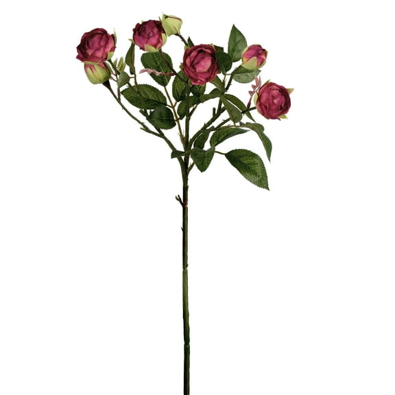 Vickerman 20.5'' Artificial Tea Rose Spray. Includes 3 sprays per pack.