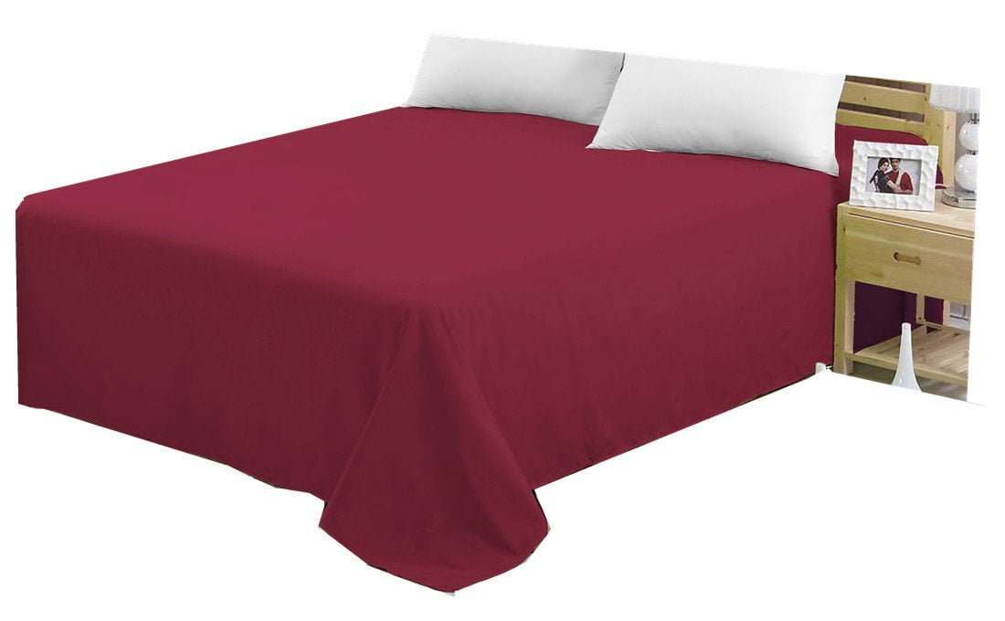 4U'LIFE Single Flat Sheet/Top Sheet, Velvety Brushed Microfiber, Ultra