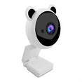 thumbnail image 2 of 1080P HD Webcam Camera USB Webcam Focus Night Vision Computer Microphone Video Camera PC Accessories,1 * camera 1 * data cable,White, 2 of 6