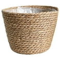 thumbnail image 4 of Hand Woven Planter Basket Rustic Plant Container Straw Flower Pot with Plastic Liner, 4 of 6