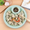 thumbnail image 3 of 2Pcs  Dual-layer Dumpling Food Draining Plate Tray Dip Saucer Holder Bowl, 3 of 10