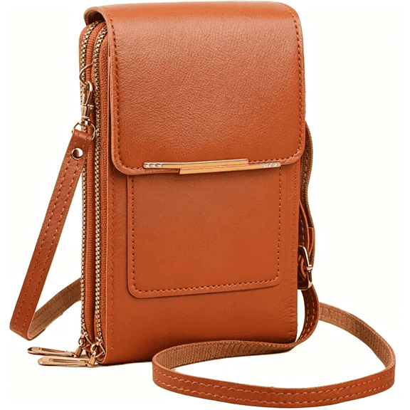 GASTROPOD Anti-Theft Leather Bag, Touchscreen Crossbody Phone Purse for Women, Anti Theft Crossbody Bag, Cell Phone Crossbody Bag