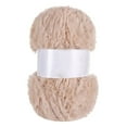 thumbnail image 2 of 2 Skeins Soft Chunky Fluffy Fuzzy Yarn for Crocheting, Chunky Fuzzy Yarn for Crochet, Super Soft Yarn for Crochet & Knitting, Furry Yarn for Knitting Blankets, Scarves and Sweaters Cream for Crochet, 2 of 6