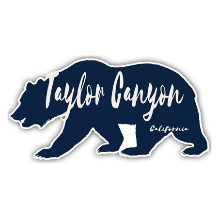 Taylor Canyon California Souvenir 4-Inch Vinyl Decal Sticker Bear Design