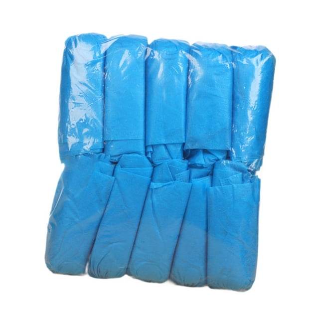 Cubiertas desechables para zapatos, cubiertas protectoras para botas, cubrezapatos para el lugar de trabajo en casa Azul