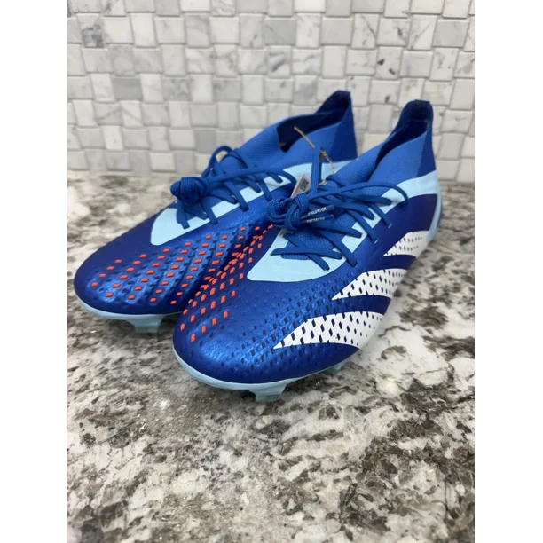 Adi - das Men’s Predator Accuracy .1 FG Soccer Cleats Size 8.5/9.5 Blue GZ0038 New