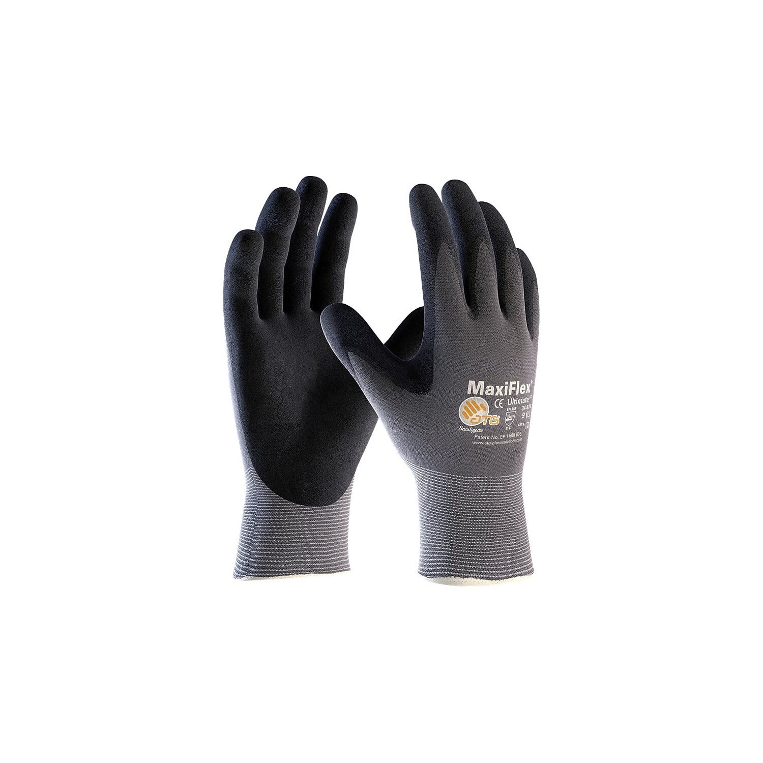 Pick Size GTek 34-874 MaxiFlex Ultimate Nitrile Foam Coated Gloves,6 Pair Pack 