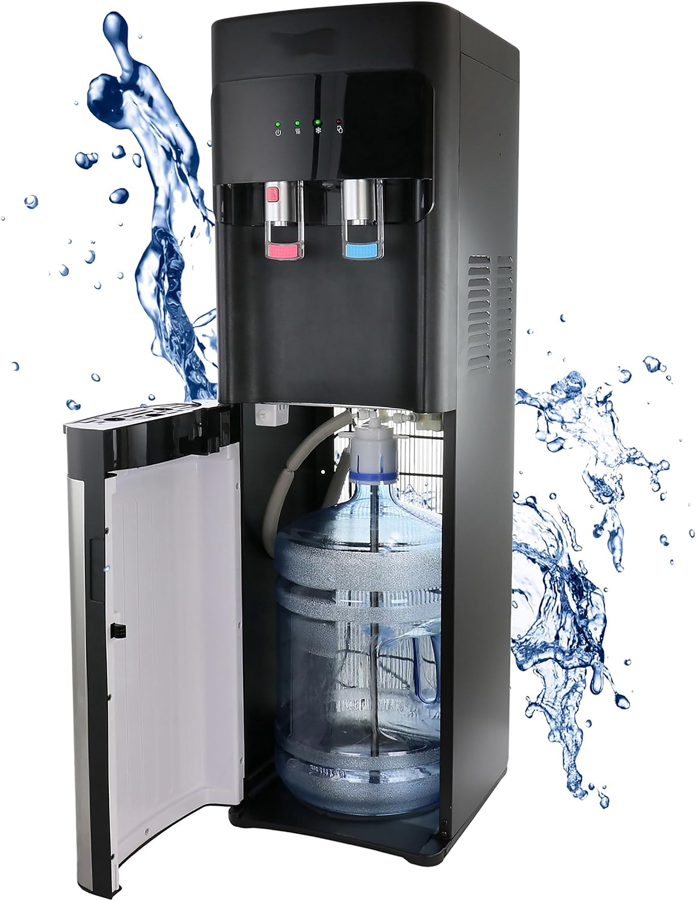 3-5  Gallon Bottom Load Water Dispenser with Hot, Cold & Room Temperature Settings, UV Self-Cleaning System, Child Safety Lock, Stainless Steel Water Cooler for Home and Office