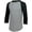 ATH HTHR/ BLACK, variant on Augusta Sportswear - Three-Quarter Raglan Sleeve Baseball Jersey - 4420