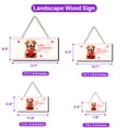 thumbnail image 5 of Happy Valentine's Day Golden Retriever Brings Love Heart Landscape Wood Sign Goldens Dog Lover Gifts Idea Hanging Wall Home Decor - 02028, 5 of 5