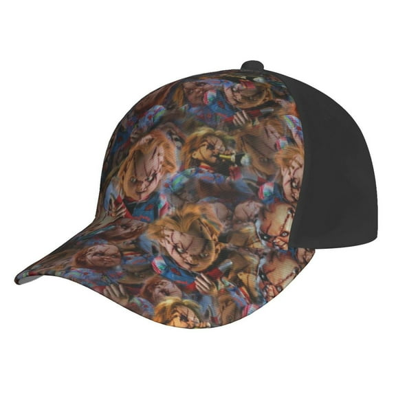 Chucky Doll Pattern Unisex Baseball Cap Adjustable Trucker Dad Hat Anti UV Sun Hats Snapback Hat For Men And Women