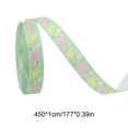 thumbnail image 3 of BAOPAI Easter Themed Ribbon with Egg and Bunny Checkered Patterns for Gift Wrapping Spring Holiday Decorations DIY Crafts Bows and Wreaths, 3 of 6