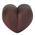 thumbnail image 3 of Caja de anillo en forma de corazón Caja de anillo de compromiso de nogal negro pulido brillante con caja de anillo de tela suave para almacenamiento de anillo, 3 of 8