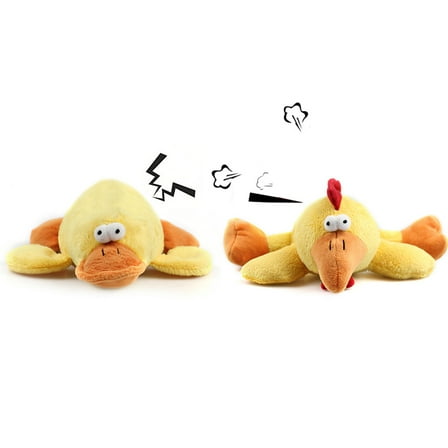 TABLZONE Cute Yellow Chicken Plush Toy for Pets, Squeaky Sound, Perfect for Chewing and Playing, 7 Inches
