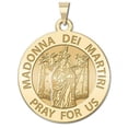 thumbnail image 2 of PicturesOnGold.com Saint Madonna Dei Martiri Religious Medal Pandant - 1 inch x 1 inch - Sterling Silver, 2 of 3