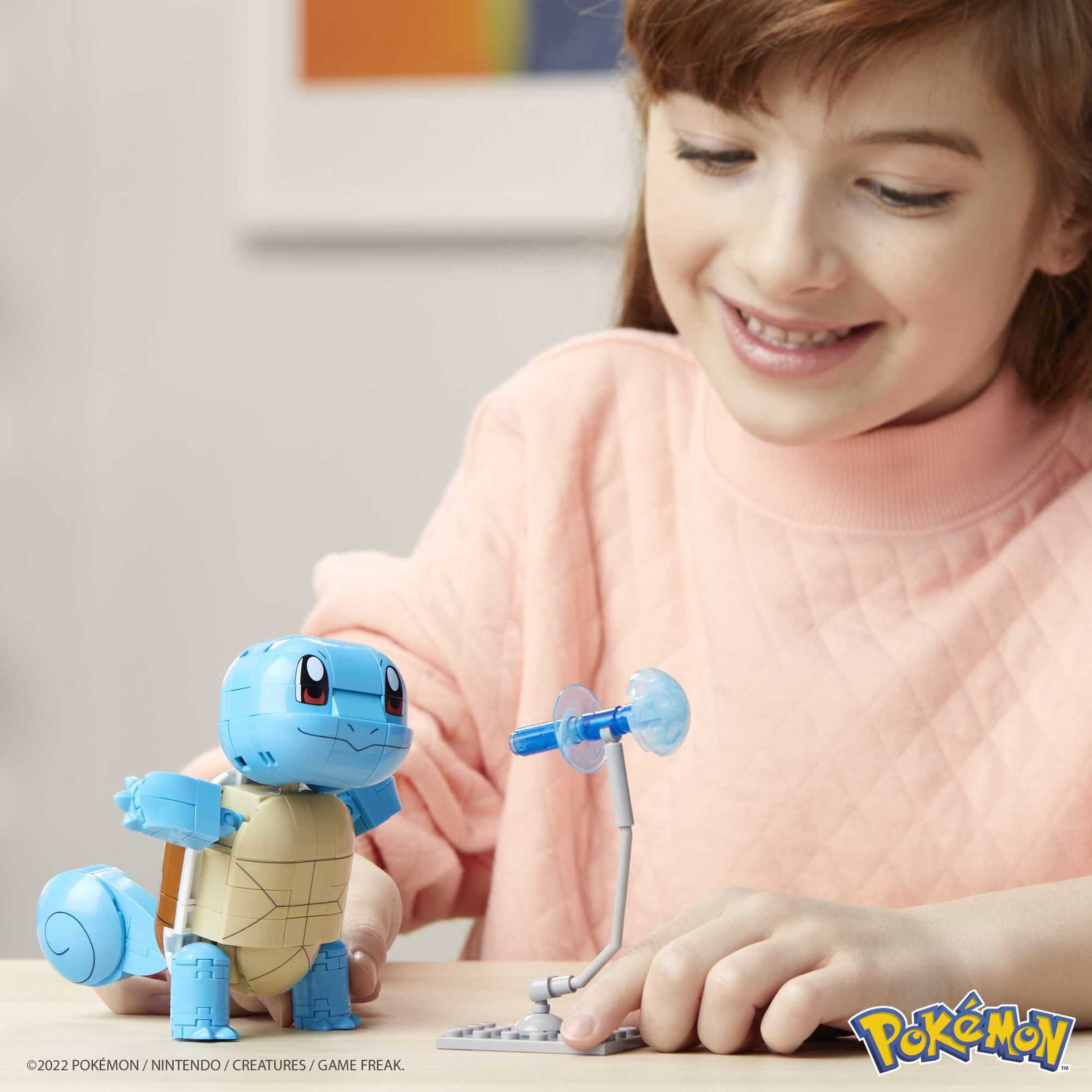 MEGA Pokémon Building Toy Kit Build & Show Squirtle (199 Pieces) for Kids