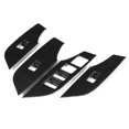thumbnail image 4 of 4pcs Carbon Fiber Style Window Lift Switch Button Trim Cover Fit for Toyota RAV4 2019 Right-Hand Driving, 4 of 5