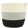 thumbnail image 1 of Shisuyan 1Pack Handmade Woven Basket Storage Bins Cotton Rope for Organization, 1 of 8