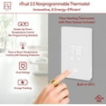 thumbnail image 3 of WarmlyYours nTrust 2.0 Radiant Heating Nonprogrammable Thermostat with LED Display and Floor Sensor, Dual Voltage 120V/240V, cULus Listed, 3 of 6