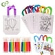 thumbnail image 2 of Juego de bolsas para pintar a mano para niños, saco de tela no tejida para grafiti, con rotuladores para rellenar dibujos, juego de manualidades, 5 unidades, GYH qym unisex, 2 of 2