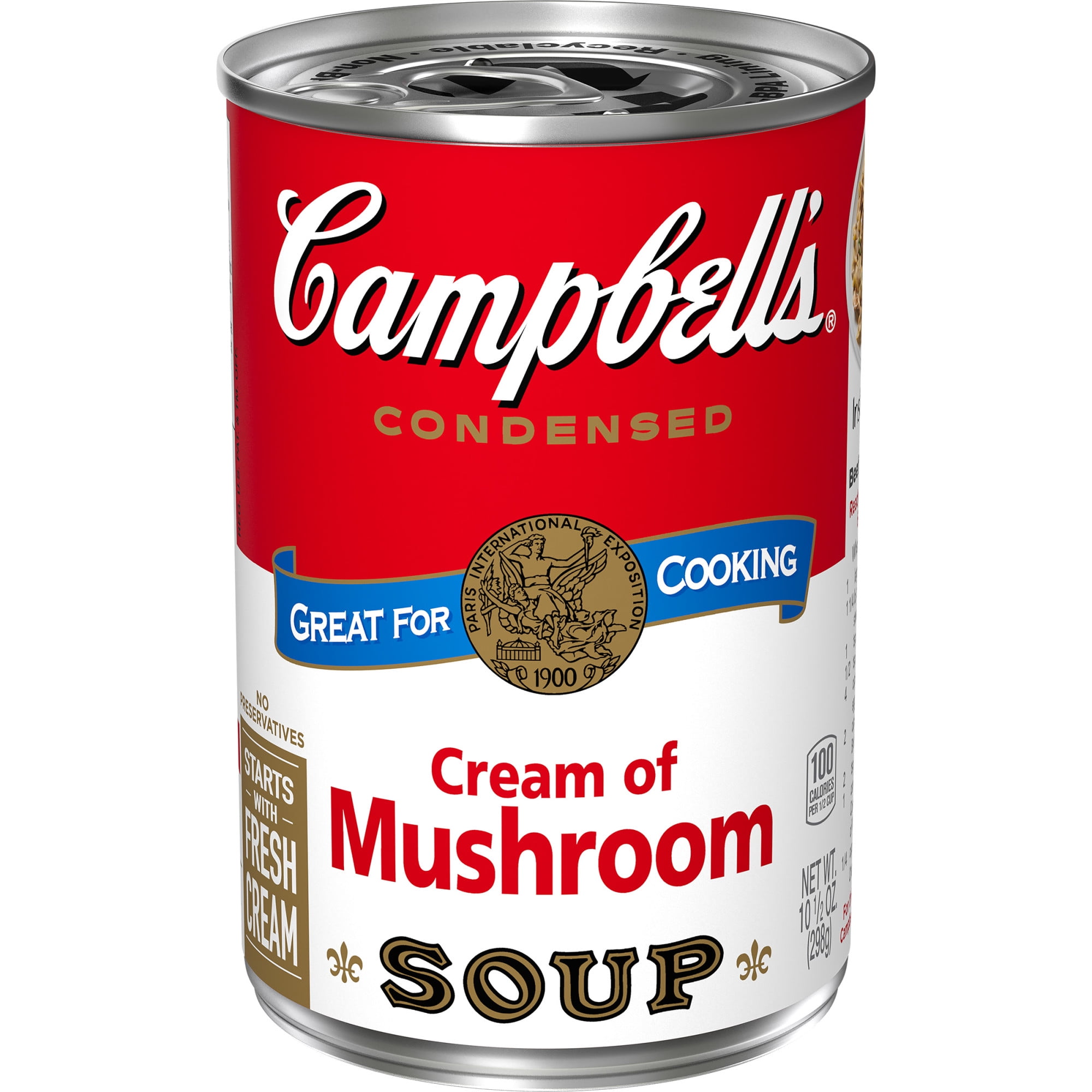 Campbell s Condensed Cream Of Mushroom Soup 10 5 Oz Can Walmart 