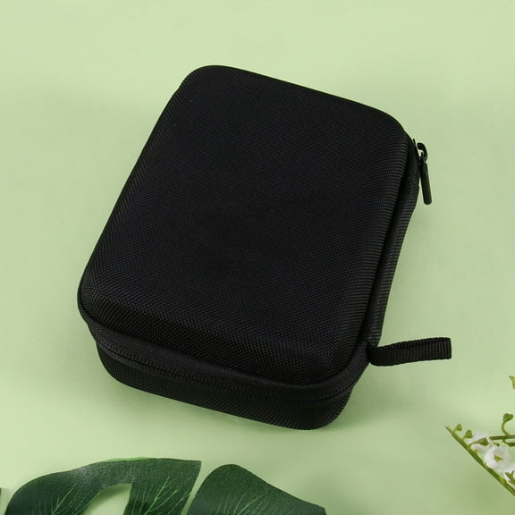 Portable EVA Camera Bag with Carrying Strap for Safe Storage and Organization Black Small Size