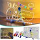 thumbnail image 2 of Xihbxyly Marcadores Acrílicos Brillantes, Tablero de Notas Transparente Led, Superficie para Pintar, Función de Luz Multimodo, Decoración de Escritorio, Oficina, Regalo de Navidad, Batería, Alimentac, 2 of 7