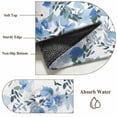 thumbnail image 6 of Rectangle Rug 5x8ft Area Rug,Farm Blue Wildflower Leaves Area Rugs for Living Room Bedroom,Abstract Watercolor Floral Floor Mat Non-Slip Non-Shedding Carpet Indoor Accent Rugs, 6 of 9