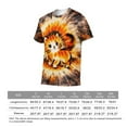 thumbnail image 6 of LAOLIUSN USA Tie Dye Graphic T-Shirt,Animal tie-dye patterns printed on short-sleeved tops., Crewneck Short Sleeve, 88% Polyester 12% Spandex, S-4XL, 6 of 6