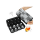 thumbnail image 1 of 2 Piezas Molde Para Hielo Esferas Y Cubos Grandes Con Embudo Xtellar negro, 1 of 4