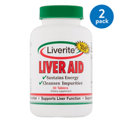 (2 pack) (2 Pack) Liverite Liver Aid Value Size Tablets, 90 count