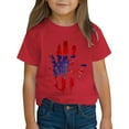 thumbnail image 4 of MKOSPLRT American Flag T Shirt Girls Boys for 3-10 Years Short Sleeve Crwe Neck Independence Day Shirts USA Star Stripes Fourth July Tee Shirts, 4 of 9